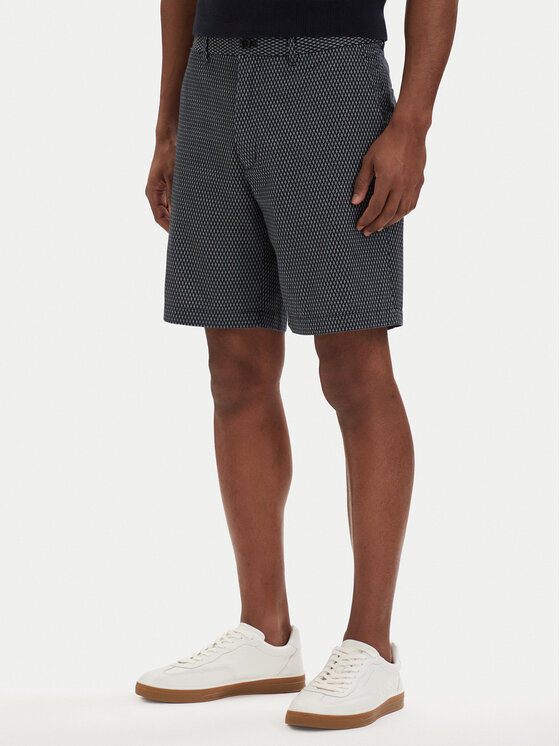 Tommy Hilfiger Pantalon scurți din material Dover Print MW0MW42353 Bleumarin Slim Fit