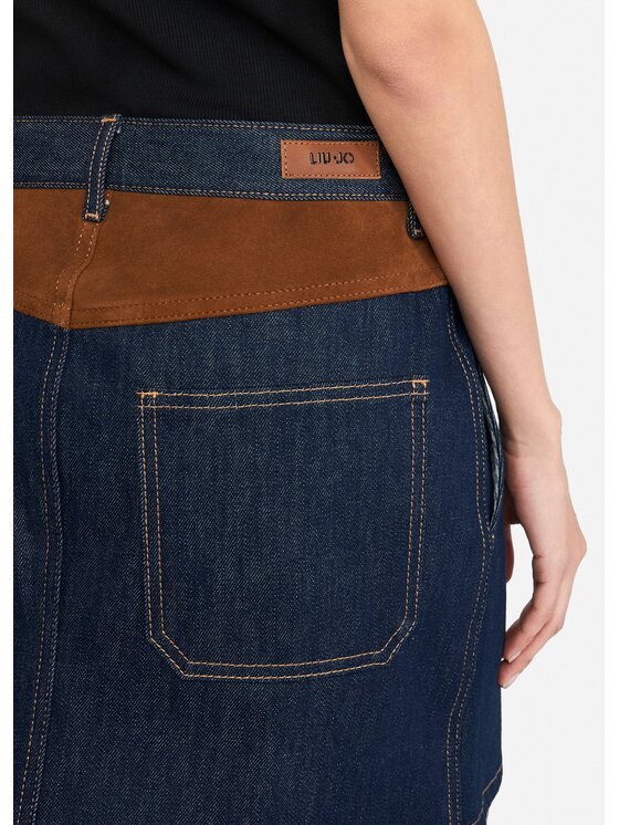 Liu Jo Liu Jo Spódnica jeansowa UF5085DS07377000 Błękitny Regular Fit