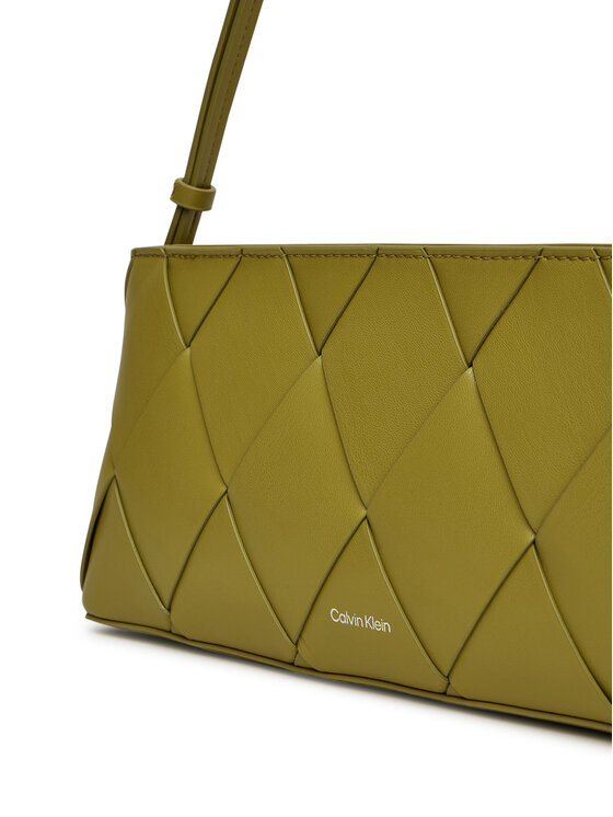 Calvin Klein Calvin Klein Ročna torba Ck Woven Elongated Shoulder Bag K60K612992 Zelena