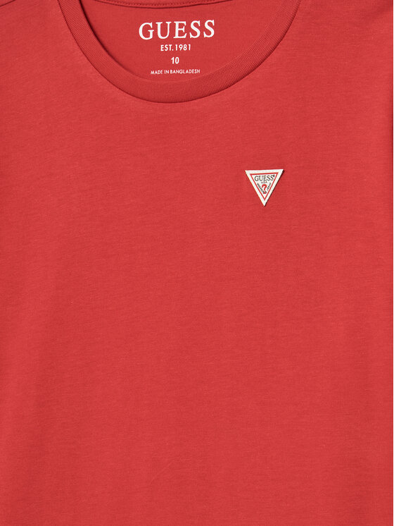 Guess Guess Tričko L5YI38 K5M20 Červená Regular Fit