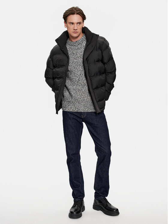Calvin Klein Calvin Klein Зимно яке Mix Media K10K111892 Черен Regular Fit