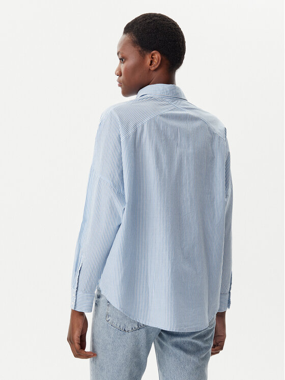 Mustang Mustang Marškiniai Ruby 1016116 Mėlyna Oversize