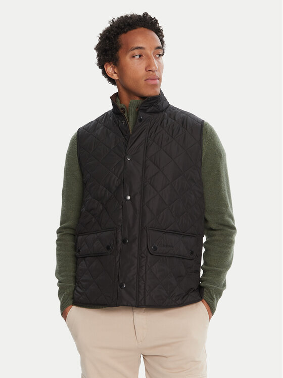 Barbour Vestă elegantă MGI0245BK11 Negru Regular Fit