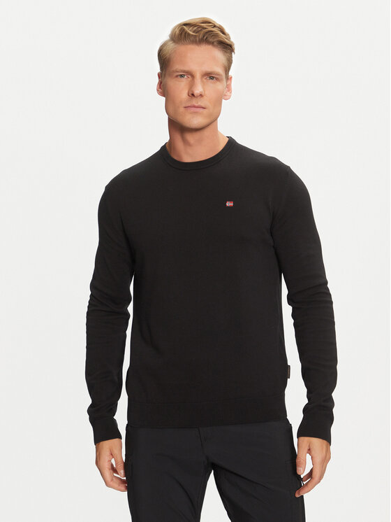 Napapijri Napapijri Sweater Droz NP0A4I2G Fekete Regular Fit