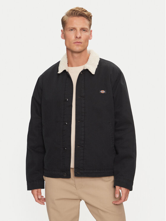 Dickies Dickies Giacca di transizione DUCK CANVAS JACKT DK0A4XFYC40 Nero Classic Fit