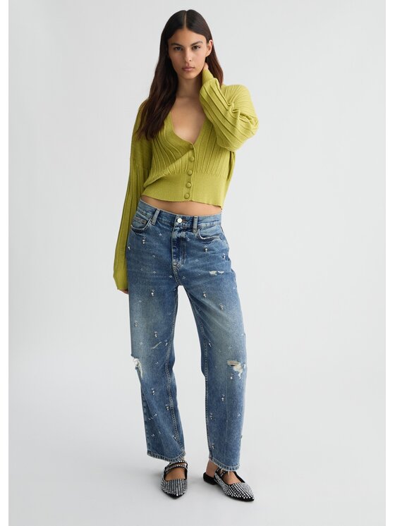 Liu Jo Liu Jo Cardigan WA5060MS64JA4337 Verde Regular Fit
