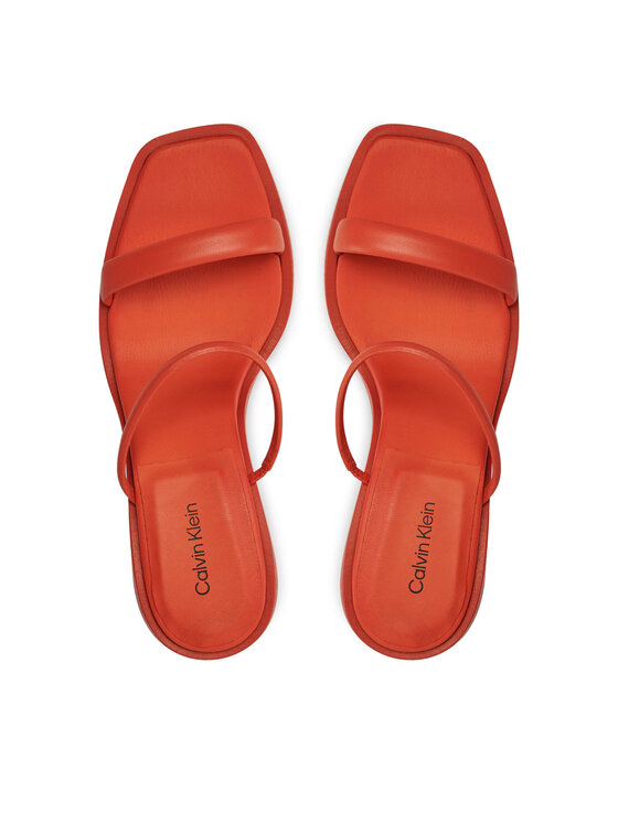 Calvin Klein Calvin Klein Šľapky Padded Curved Stil Slide 70 HW0HW01992 Červená