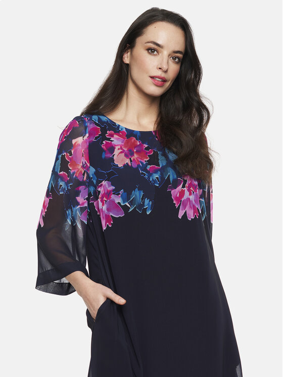 Potis & Verso Potis & Verso Sukienka letnia Noelia Granatowy Regular Fit