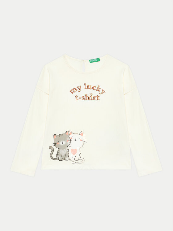 United Colors Of Benetton United Colors Of Benetton Bluse 3I1XG10FK Écru Regular Fit