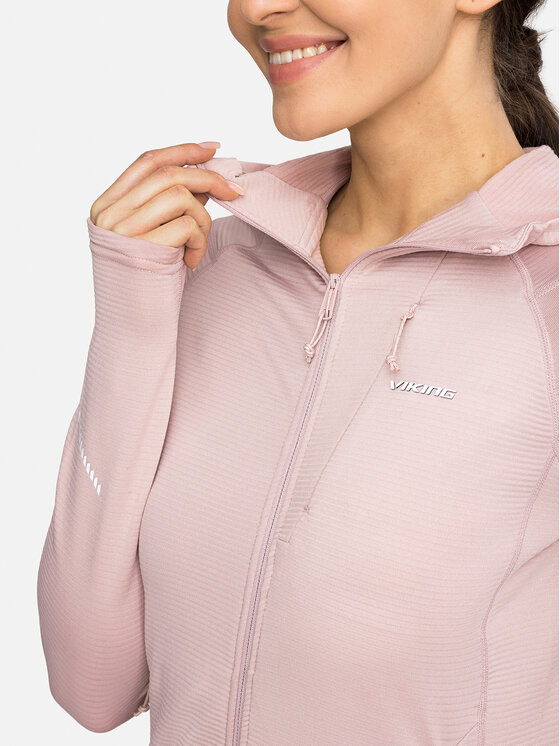 Viking Viking Bluza Birger Lady Hoodie Różowy jasny Reglan Fit