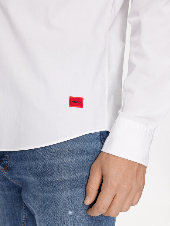 HUGO Hugo Camicia Ermo 50500216 Bianco Slim Fit