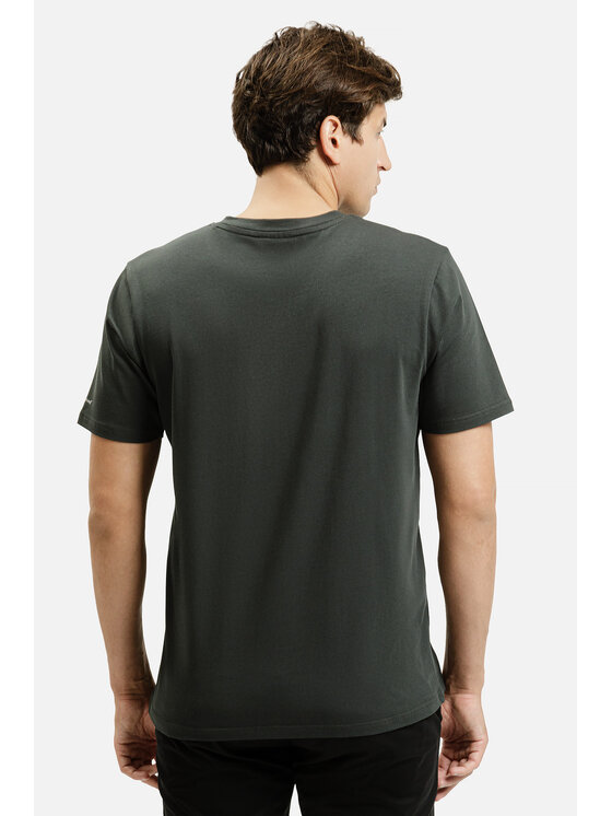 Cross Jeans Cross Jeans T-Shirt 16128-387 Zielony Regular Fit