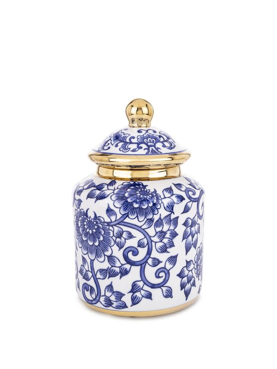 MIAhome MIAhome Pojemnik Amfora ceramiczny 24x14 cm CONTESSA - IV Biały