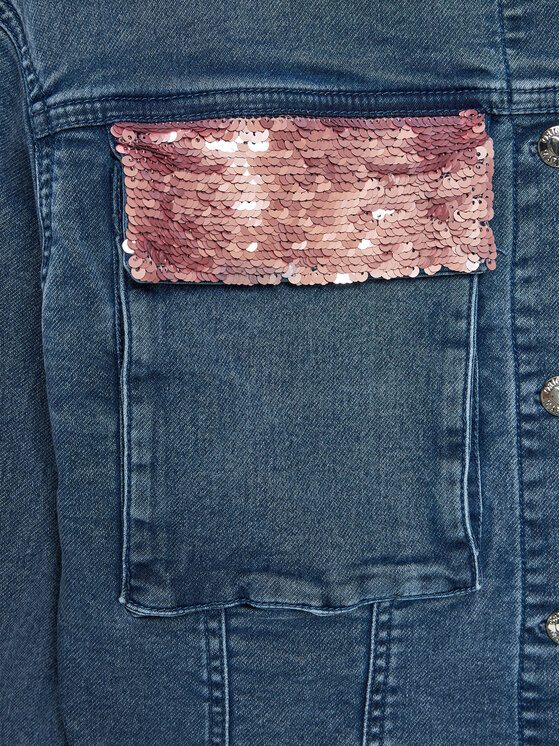 Original Marines Original Marines Džinsinė striukė DEP3071F Mėlyna Regular Fit