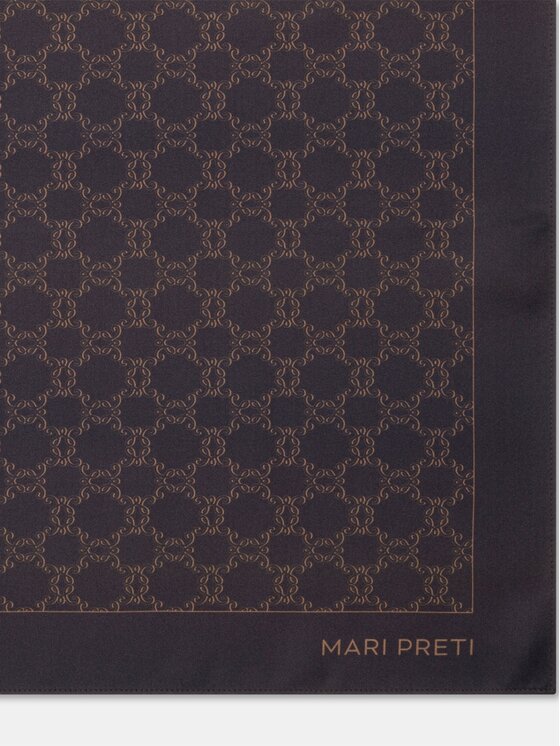 MARI PRETI MARI PRETI Foulard MONOGRAM M Marrone