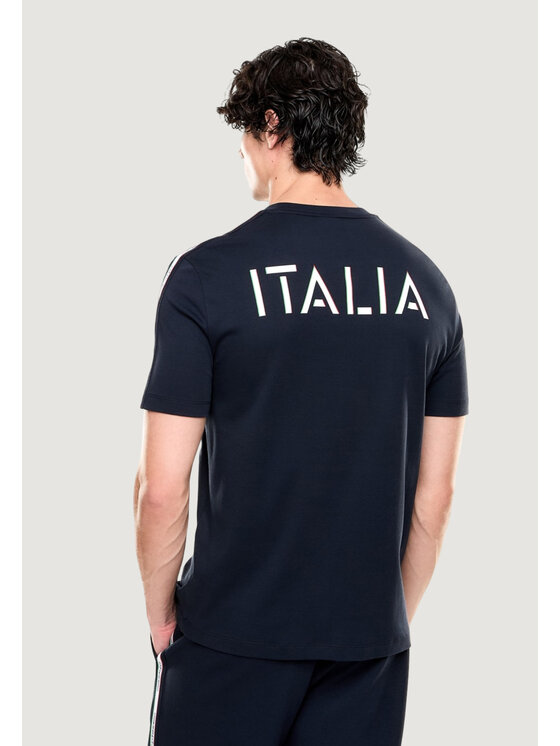 EA7 Emporio Armani EA7 Emporio Armani T-Shirt 7M001861 AF12503 Niebieski Casual Fit