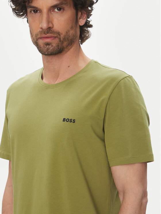 BOSS BOSS T-Shirt Mix&Match 50515312 Zielony Regular Fit
