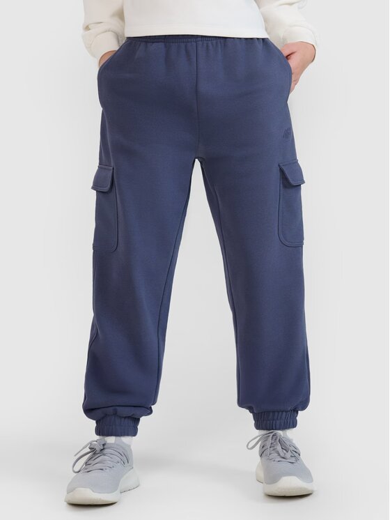 4F 4F Spodnie dresowe 4FJWspring_summer_2025TTROF1135 Szary ciemny Regular Fit
