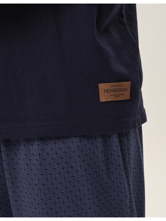 Henderson Henderson Piżama 41920 Niebieski Regular Fit