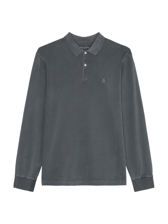 Marc O'Polo Marc O'Polo Тениска с яка и копчета 328 2236 55004 Сив Regular Fit