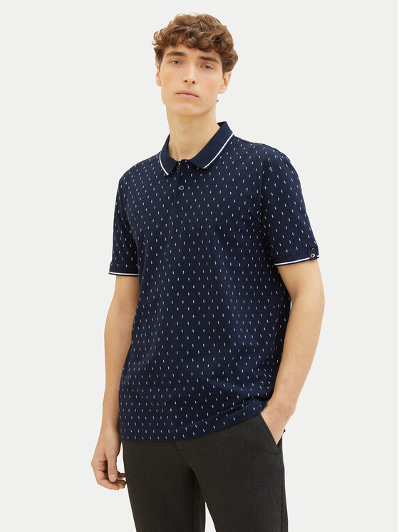Poloshirt Tom Tailor Denim, Größe M Dunkelblau 1040465