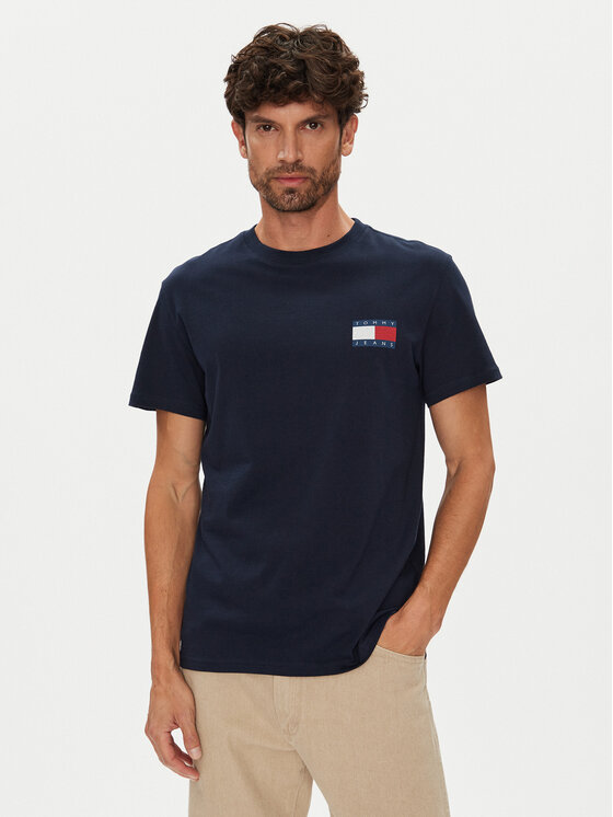 Tommy Jeans Tommy Jeans 2er-Set T-Shirts Ess Flag DM0DM22143 Bunt Slim Fit