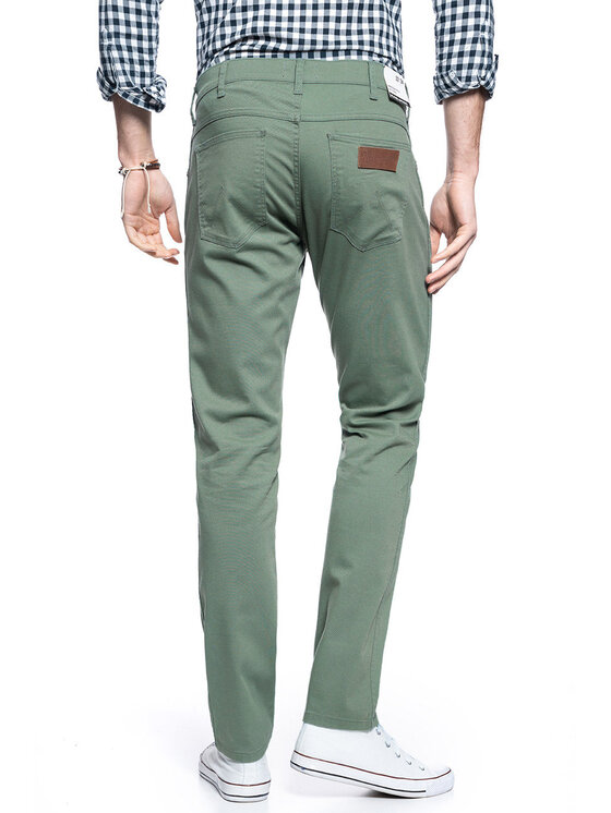 Wrangler Wrangler Pantaloni di tessuto LARSTON Verde Slim Fit
