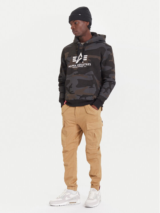 Alpha Industries Alpha Industries Bluza Basic 178312C Zielony Regular Fit