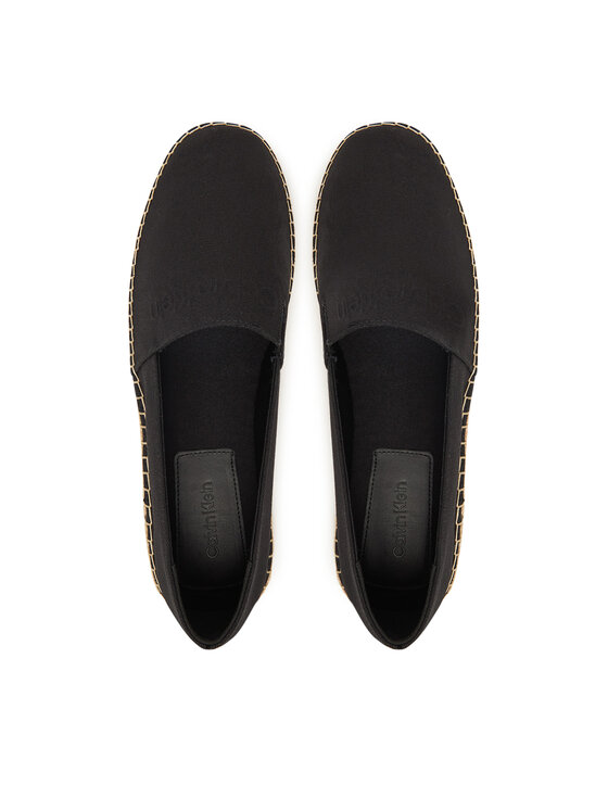 Calvin Klein Calvin Klein Espadrilky Espadrille Cv Logo HM0HM01808 Černá