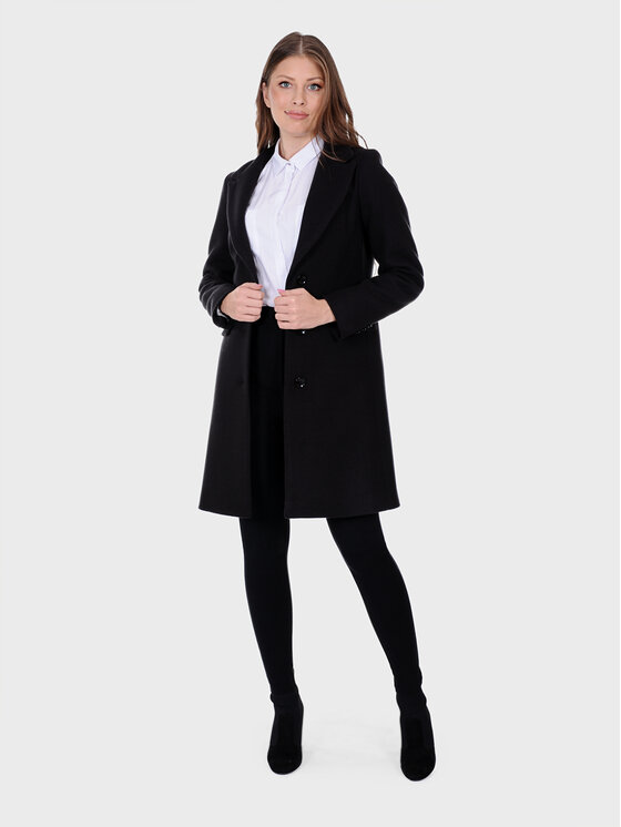 Evenemen Evenemen Płaszcz GIOVANA Czarny Regular Fit