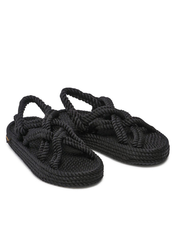 Bohonomad Bohonomad Espadrile Bodrum Platform BOD.0020.PRS Negru
