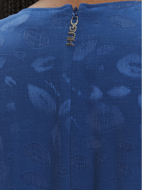 HUGO HUGO Vsakodnevna obleka Kaminna 50504499 Modra Regular Fit