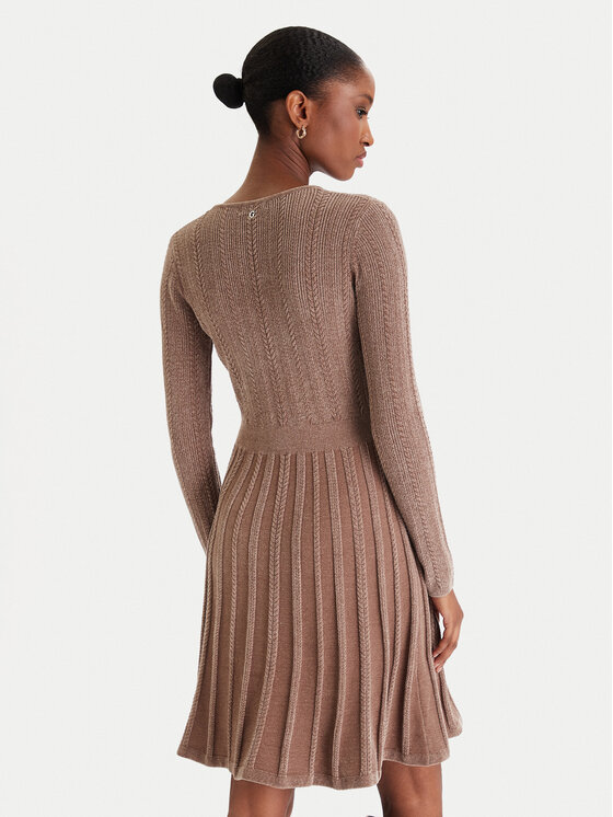 Guess Guess Strickkleid W5BK79 Z3902 Beige Regular Fit