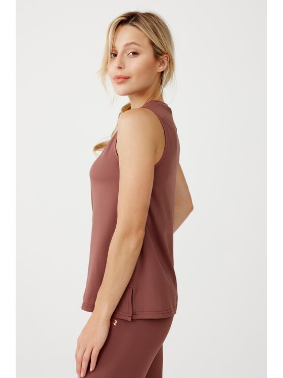 ROUGH RADICAL ROUGH RADICAL Koszulka techniczna CLASSIC TOP Brązowy Comfortable Fit