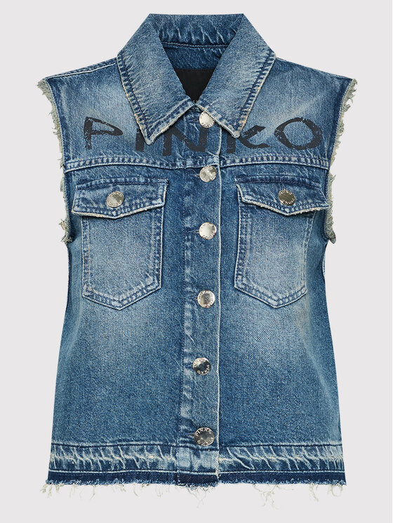 PINKO Pinko Prsluk Tulsa 1J10QG Y653 Tamnoplava Regular Fit