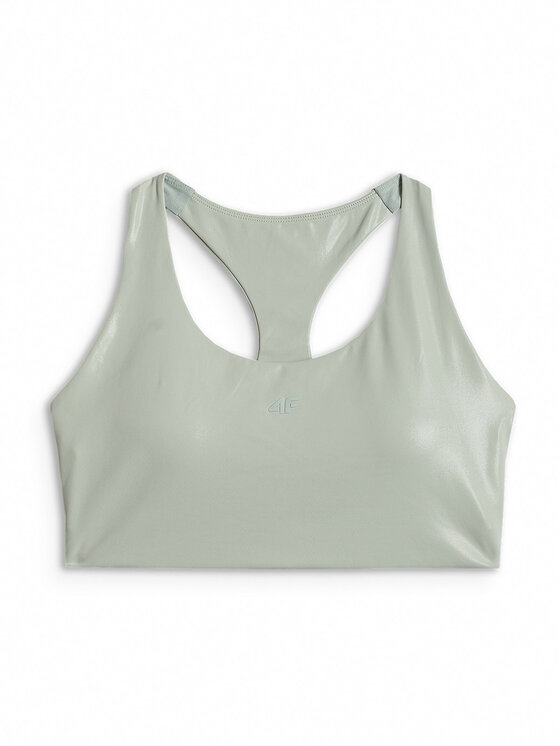 4F 4F Biustonosz sportowy YOGA Turkusowy
