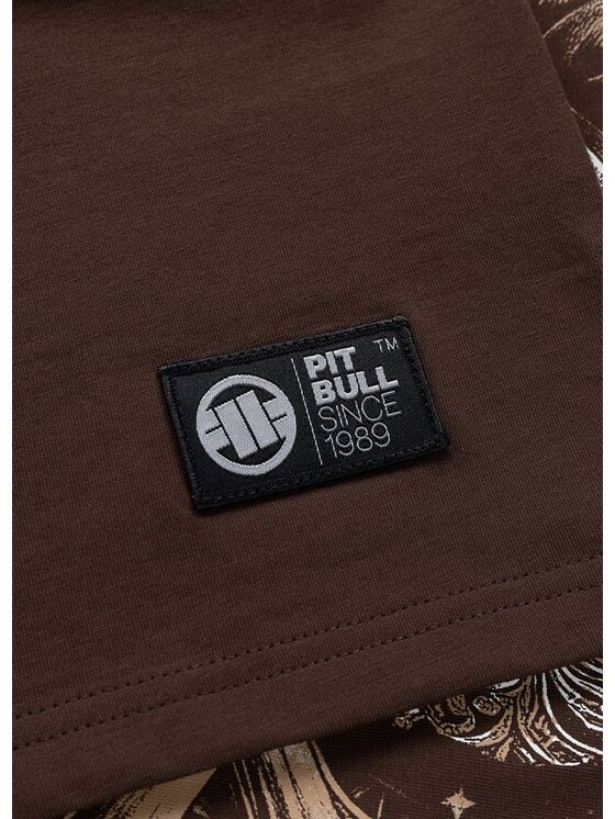 PITBULL PITBULL T-Shirt PITBULL WORLD Brązowy Regular Fit