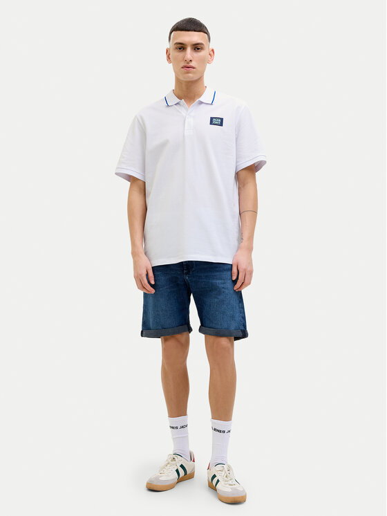 Jack & Jones Jack & Jones Polo Hudson 12269238 Biały Regular Fit