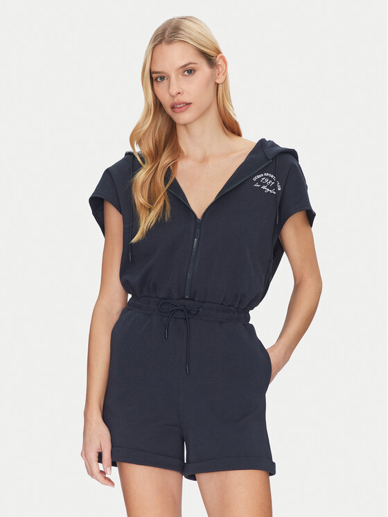 Guess Guess Salopetă V5GD03 KCS01 Bleumarin Regular Fit