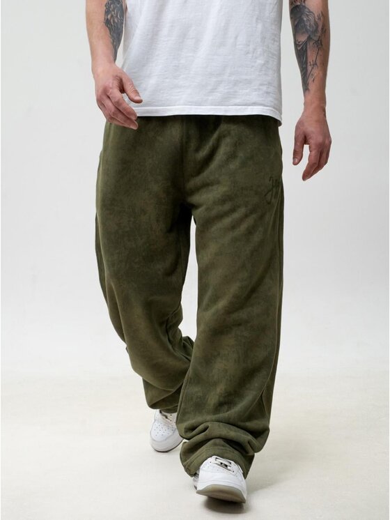 Jigga Wear Jigga Wear Spodnie dresowe 132135 Zielony Baggy Fit