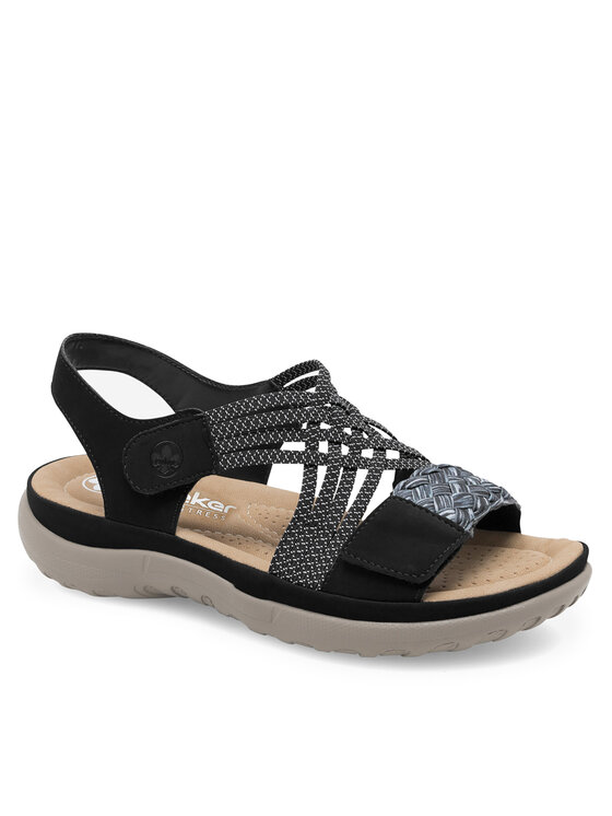 Rieker Rieker Sandalen 64889-00 Schwarz