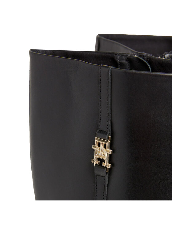 Tommy Hilfiger Tommy Hilfiger Stivali Feminine Th Hardware Longboot FW0FW07541 Nero