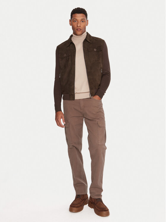 Milestone Milestone Lederjacke MSRayan 531624 60700 Braun Regular Fit