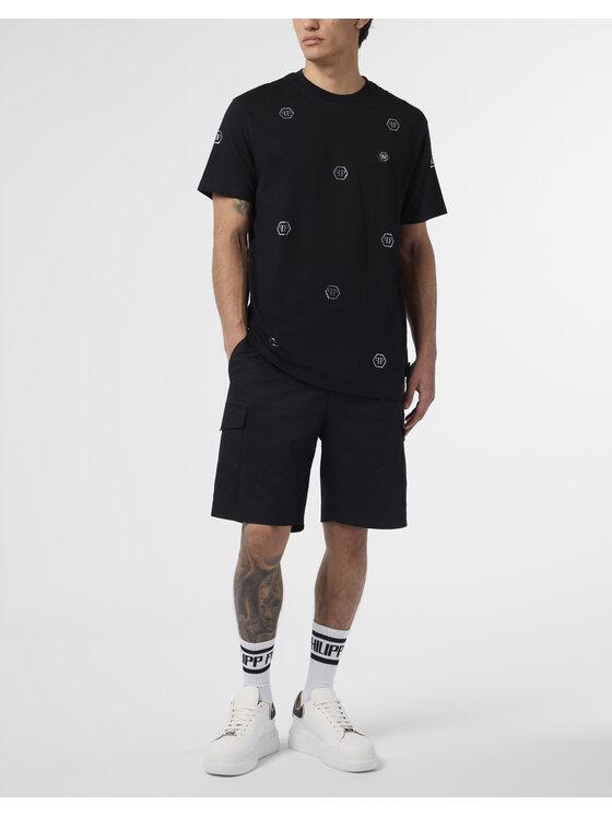 PHILIPP PLEIN PHILIPP PLEIN T-Shirt 28968 Czarny Regular Fit