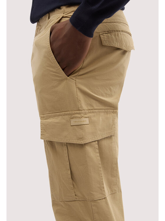 Trussardi Trussardi Pantaloni di tessuto P723M000138N012 Crema Regular Fit