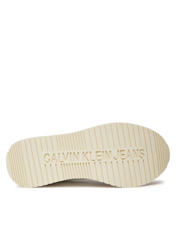 Calvin Klein Jeans Calvin Klein Jeans Αθλητικά Runner Low Lace Mix Ml Btw YW0YW01436 Λευκό