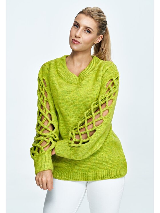 FIGL FIGLFIGL Maglione M908 Verde Oversize