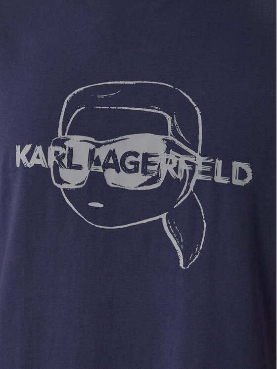 KARL LAGERFELD KARL LAGERFELD Pijama B1M45005 Bleumarin Regular Fit