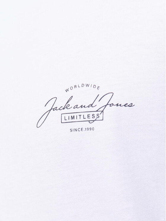 Jack & Jones Jack & Jones Tricou Erris 12256799 Alb Standard Fit