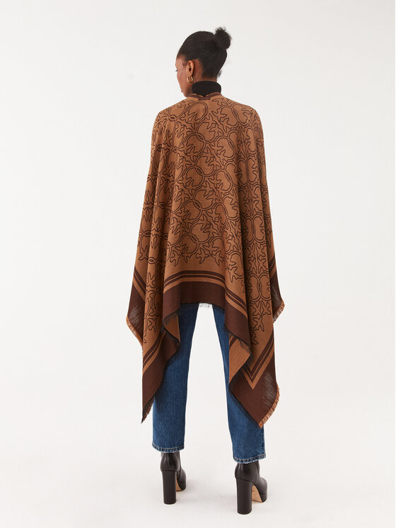 PINKO Pinko Poncho Megabit 101871 A15W Braun Regular Fit